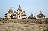 Orchha - Royal Chattris (cenotaphs) 